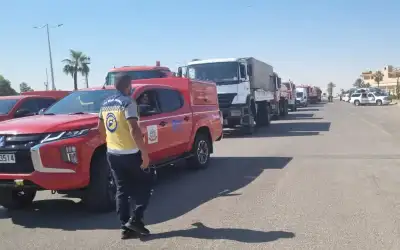 بتوجيهات ملكية فرق إطفاء أردنية تشارك