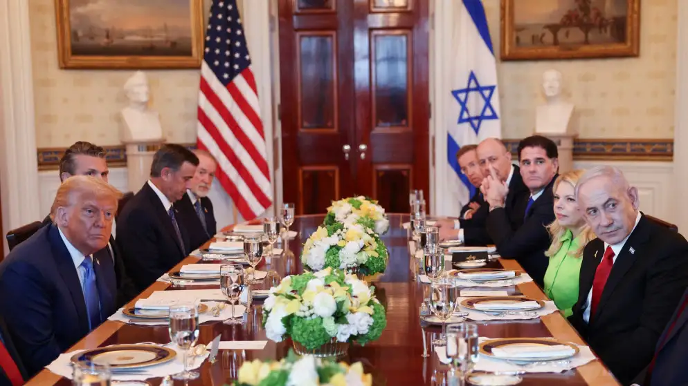 ترامب خلال لقائه نتنياهو: حماس تريد