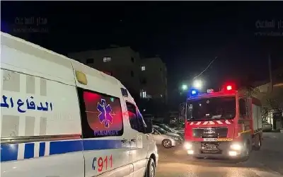 اصابة (٩) اشخاص اثر حريق منزل