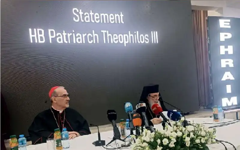 نيابة عن الملك البطريرك ثيوفيلوس الثالث