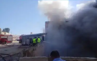 إخماد حريق مصنع في ماركا الشمالية