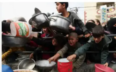 اليونيسف: الجوع يفتك بأطفال غزة وسوء