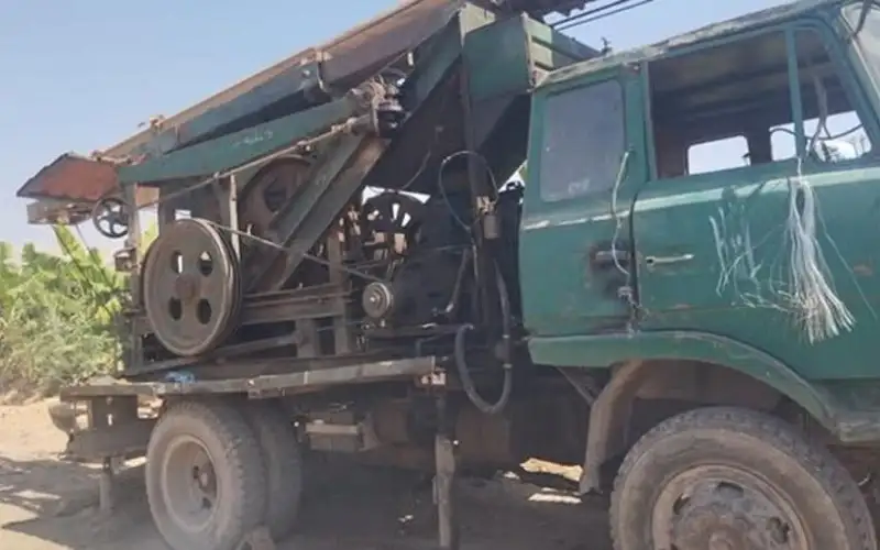 ضبط حفارة مخالفة وردم بئر مخالف