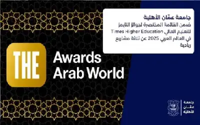 عمان الأهلية ضمن القائمة المختصرة لجوائز