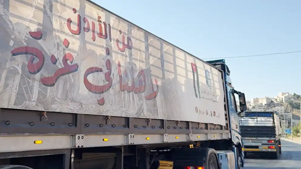 انطلاق قافلة مساعدات أردنية جديدة إلى