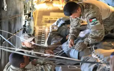 الأردن ينفذ إنزالا جويا لمساعدات إغاثية