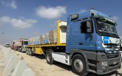 نحو 6000 شاحنة محملة بالمساعدات الغذائية