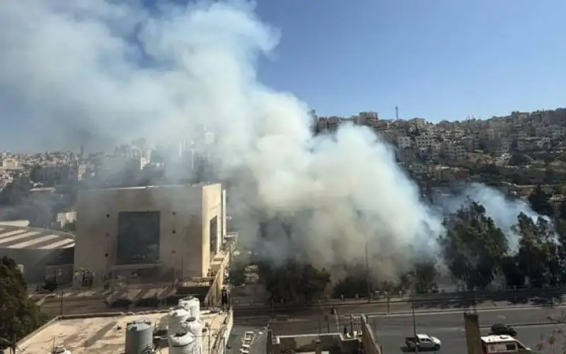 حريق في محطة تحويل كهرباء الصبيحي