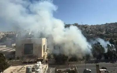 حريق في محطة تحويل كهرباء الصبيحي