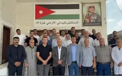 طواقم المستشفى الميداني الأردني غزة83 تبدأ
