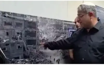 بن غفير يعلق صور دمار غزة