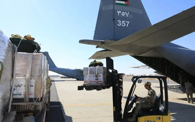 الأردن يواصل إيصال المساعدات إلى غزة