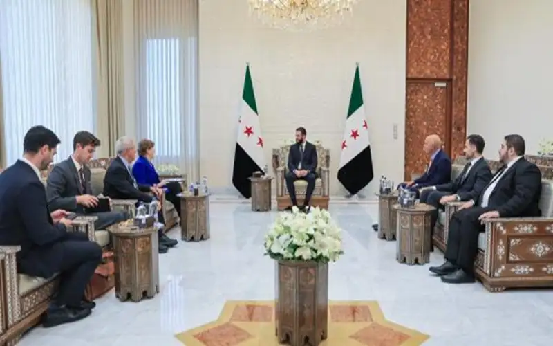 الشرع يبحث مع وفد أمريكي مستجدات