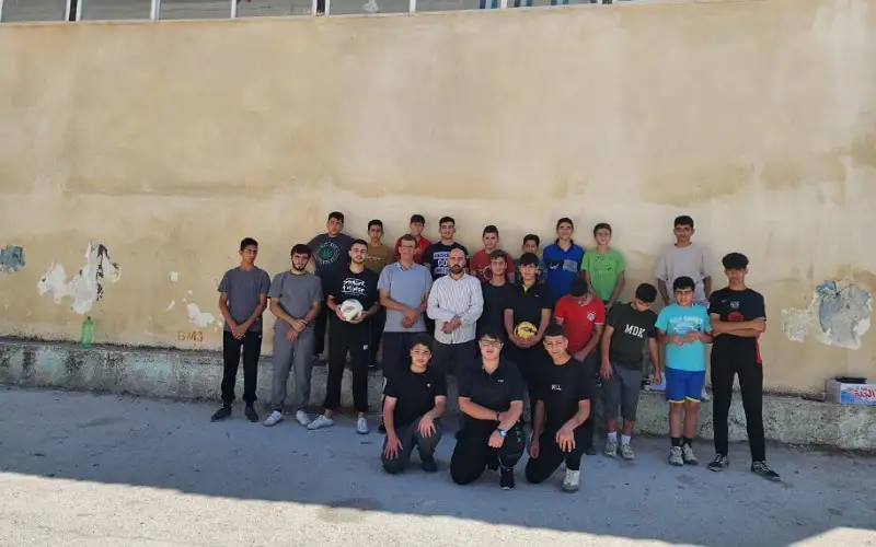 دورة تدريبية في كرة القدم بمركز