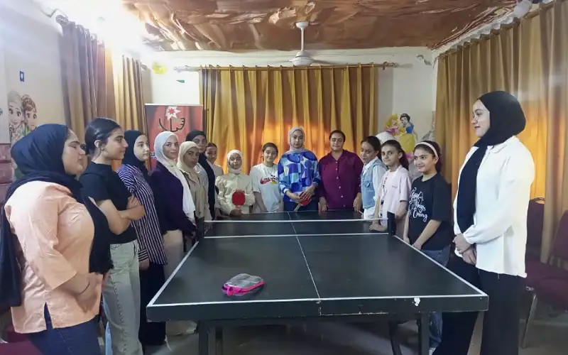 دورة تدريبية في تنس الطاولة بمركز