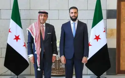السفير القضاة يقدم أوراق اعتماده للرئيس