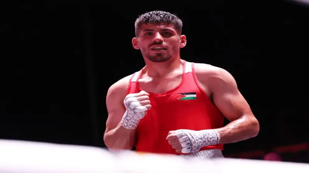 لاعب منتخب الملاكمة زياد عشيش يحقق