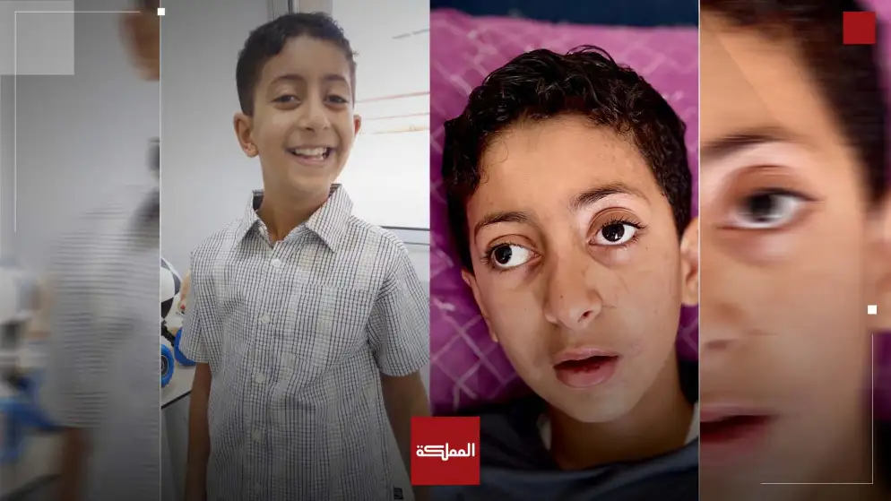 محمد معمر.. طفل غزي يعالج في
