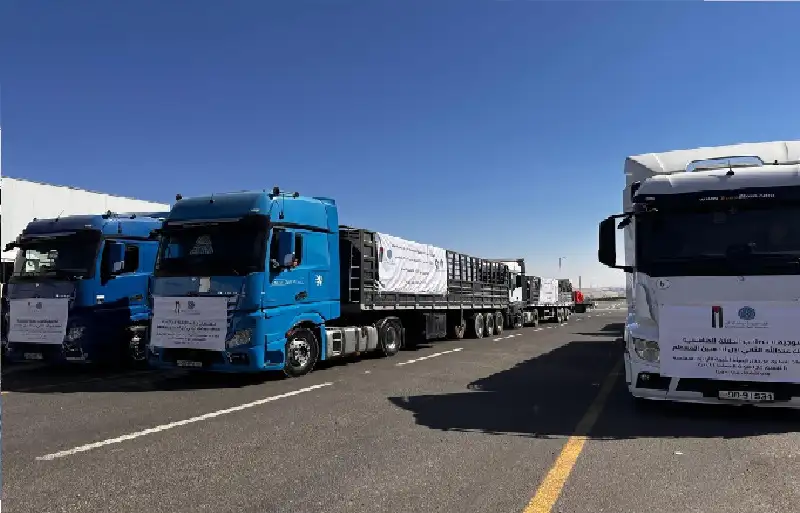 الأردن وقطر يرسلان مساعدات إغاثية إلى