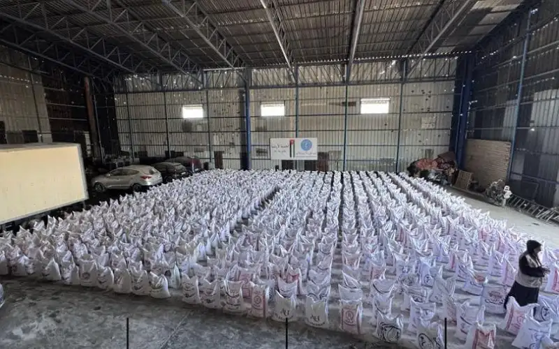 الحملة الأردنية: توزيع ألف كيس طحين