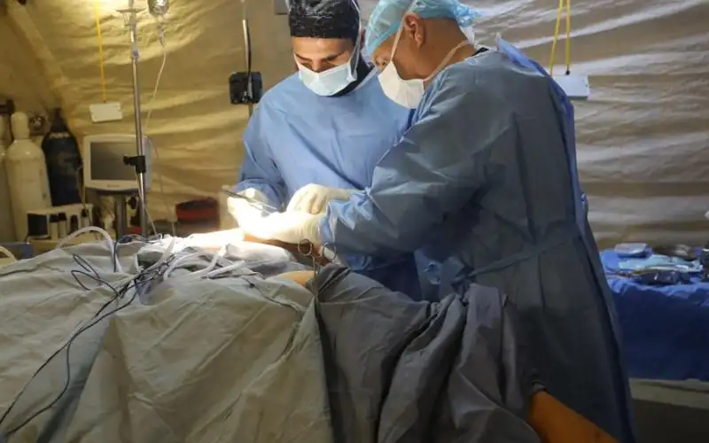 المستشفى الميداني الأردني غزة7 يجري عملية