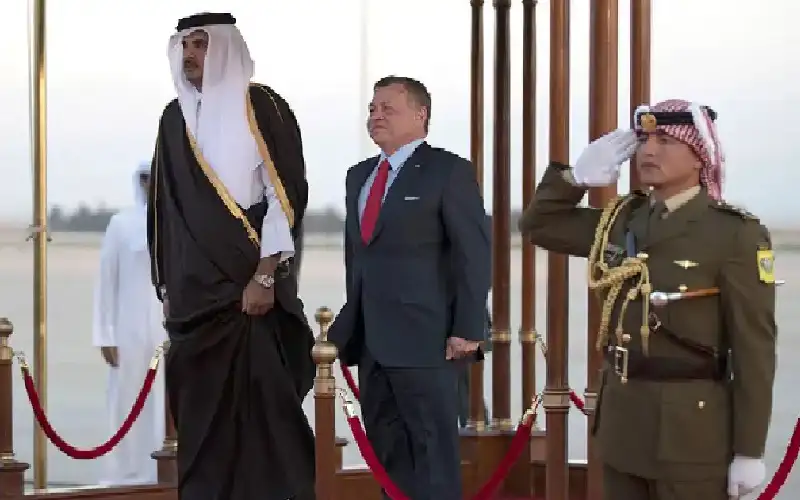 أمير قطر الشيخ تميم في الأردن