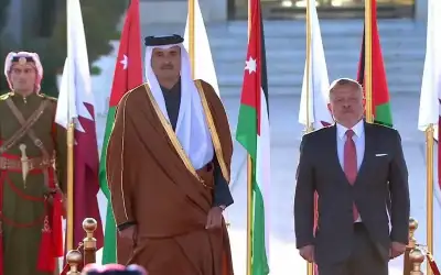 أمير دولة قطر يزور الأردن الأربعاء