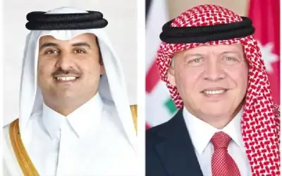 الملك وأمير قطر يعقدان مباحثات في
