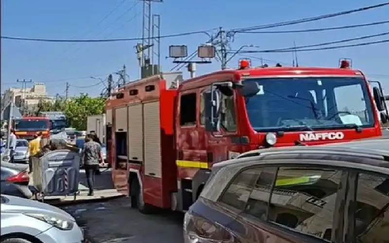 حريق بمستودع خارجي في محكمة الرمثا