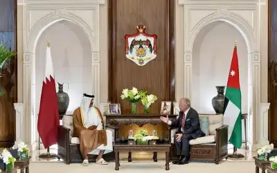 الملك لأمير قطر: سنواصل العمل سويا
