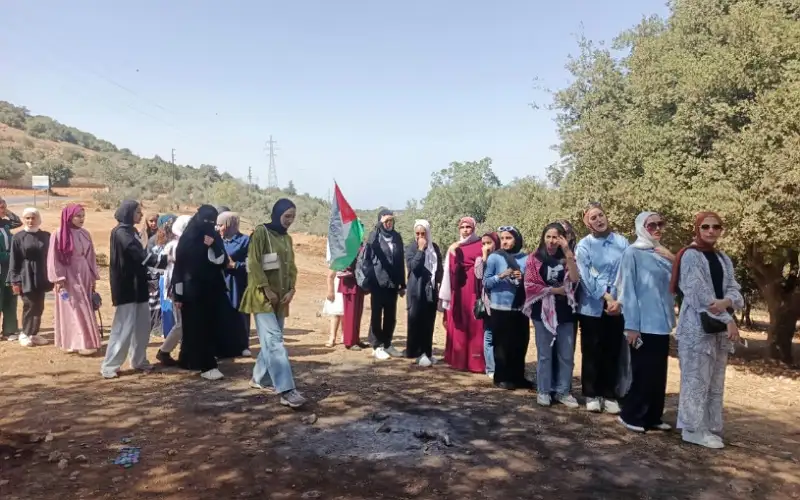 مركزي شابات جديتا وإربد ينفذان مسيرا