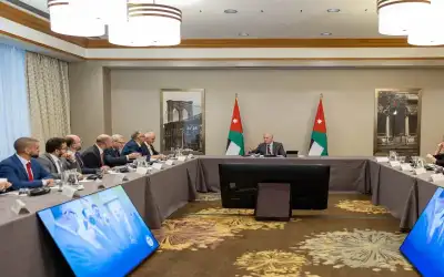 الملك يجتمع في نيويورك بأعضاء جمعية