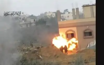 القسام تغير على تجمع للاحتلال محيط
