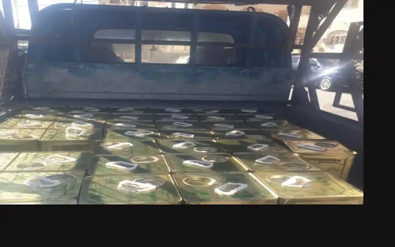 الغذاء والدواء تضبط 65 تنكة زيت