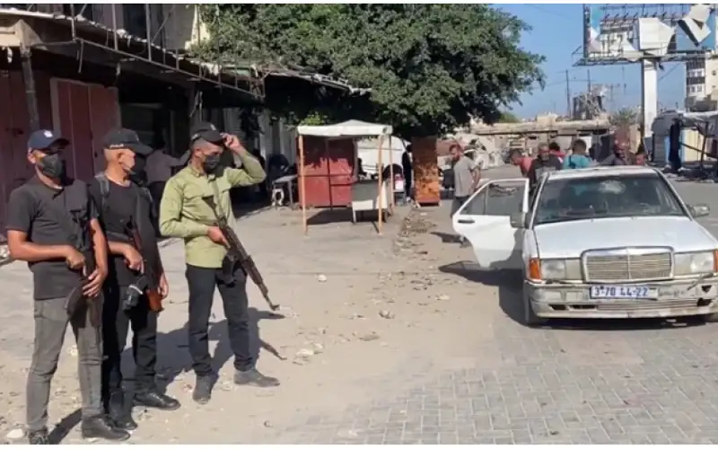 غزة : استشهاد عناصر أمنية ونازحين