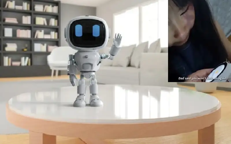 وداع طفلة لروبوتها المعطل يثير تفاعلا