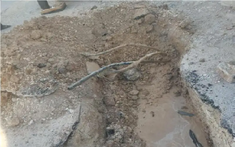 ضبط اعتداءات على خطوط مياه في