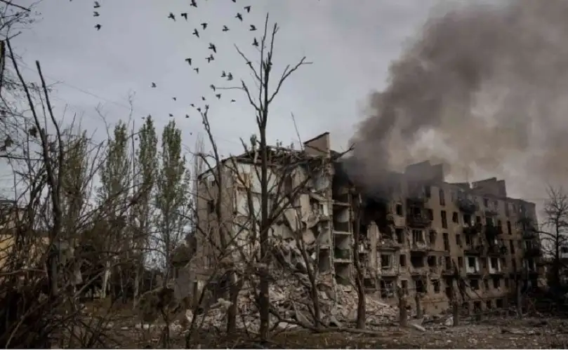 هجوم روسي يوقف عمليات إنتاج الغاز