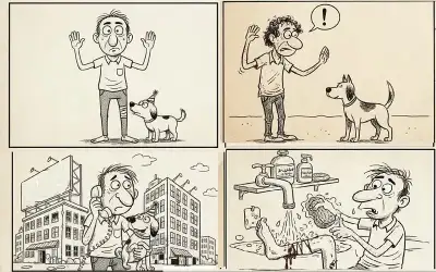 بعد عضة الكلب الضال .. اغتسل