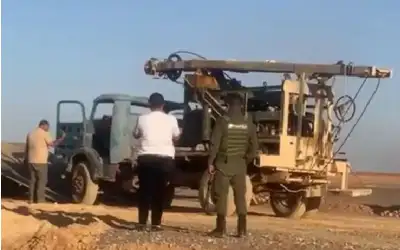 ضبط وردم بئر وحفارة مخالفة في