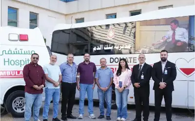 حملة للتبرع بالدم في مستشفى الكندي