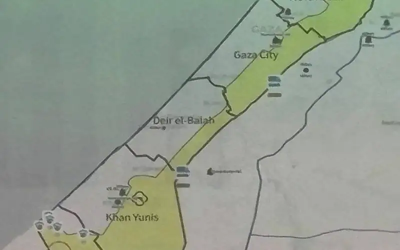 خطة لتقسيم قطاع غزة إلى منطقتين