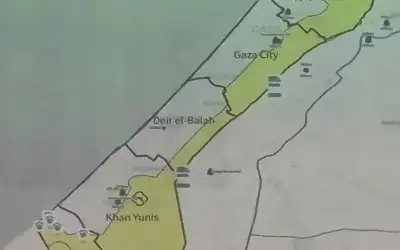 خطة لتقسيم قطاع غزة إلى منطقتين