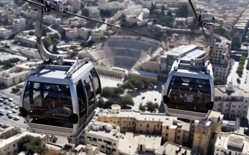 للاردنيين .. اليكم مسارات تلفريك جبل