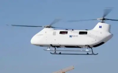 مروحية T1400 المسيرة الصينية تحلق في