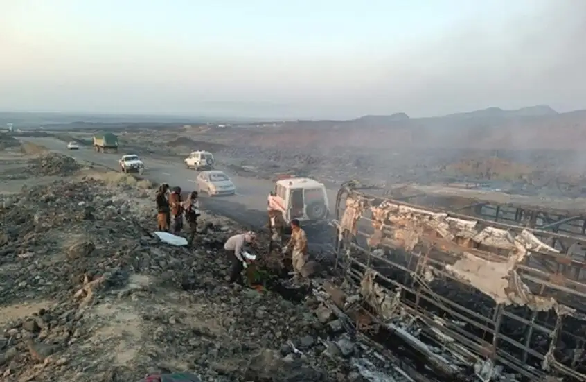 عشرات القتلى بحادث مروع جنوب اليمن