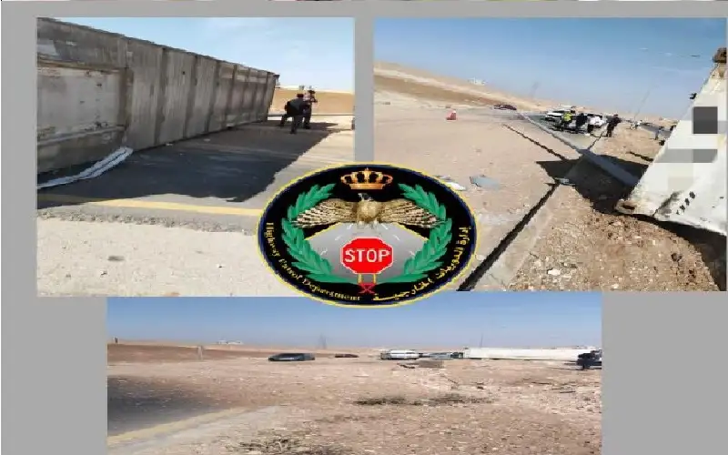 تدهور شاحنة سمك يغلق طريق الزرقاء