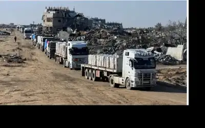 حماس: 150 إلى 200 شاحنة تدخل