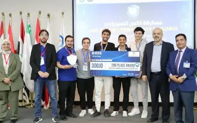 عمان الأهلية تفوزبالمركز الثاني على مستوى