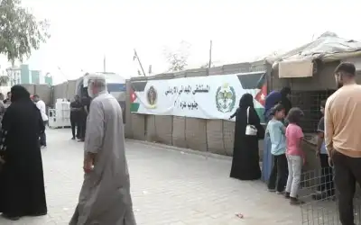 طواقم المستشفى الميداني الأردني جنوب غزة8